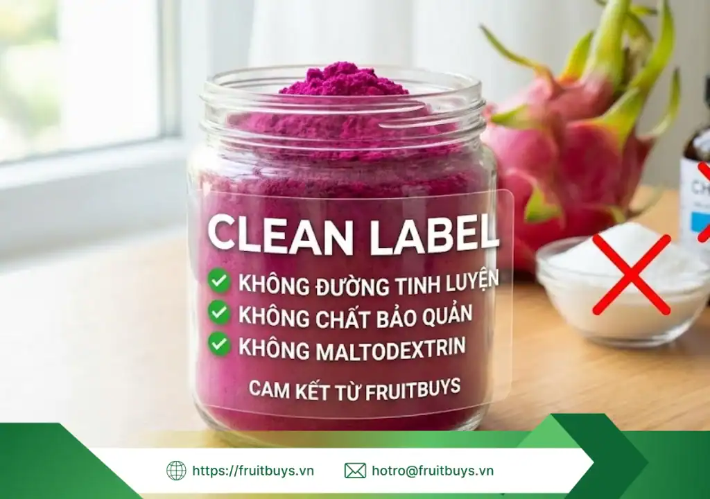 bột thanh long sấy thăng hoa