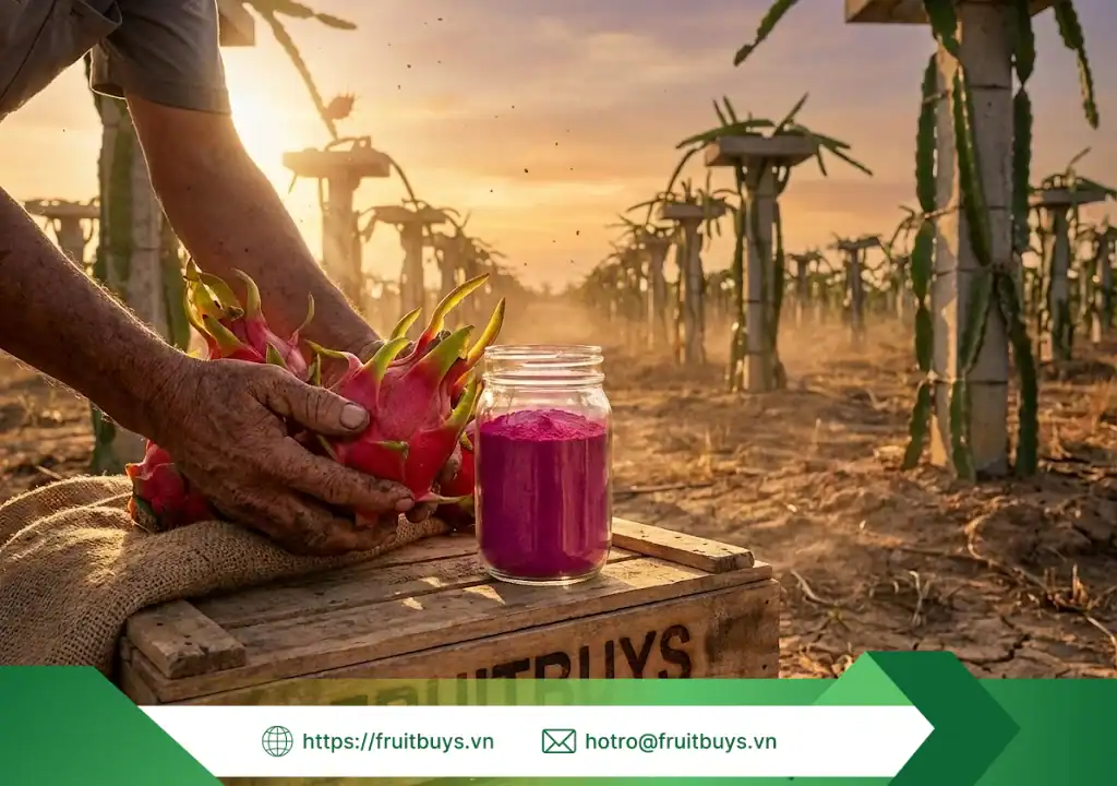 bột thanh long sấy thăng hoa