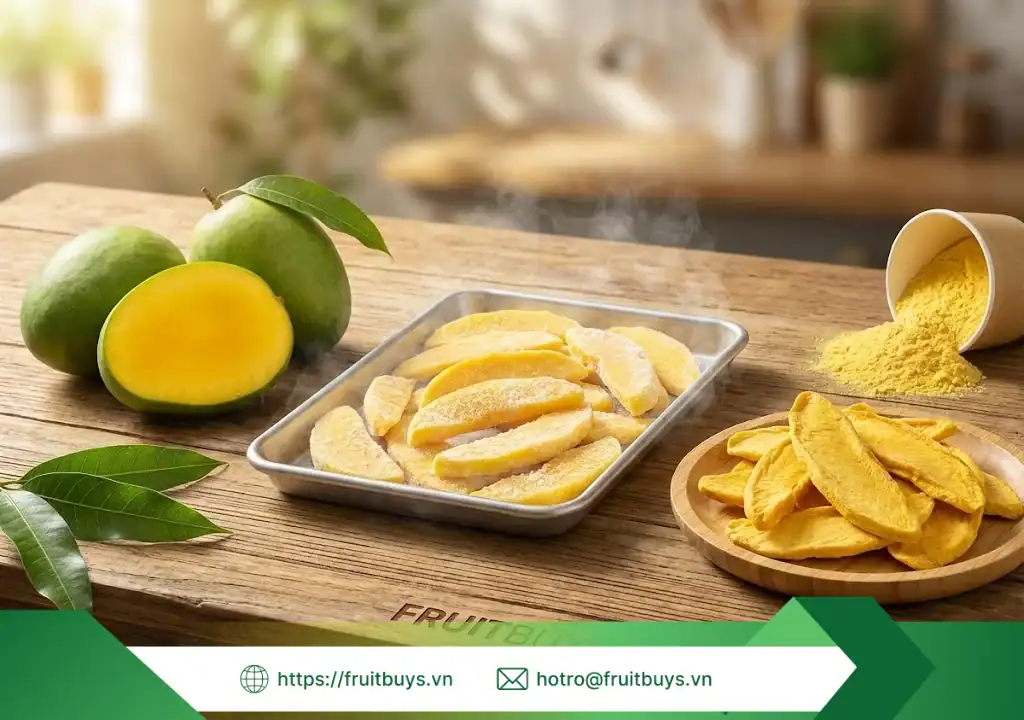 bột xoài sấy thăng hoa