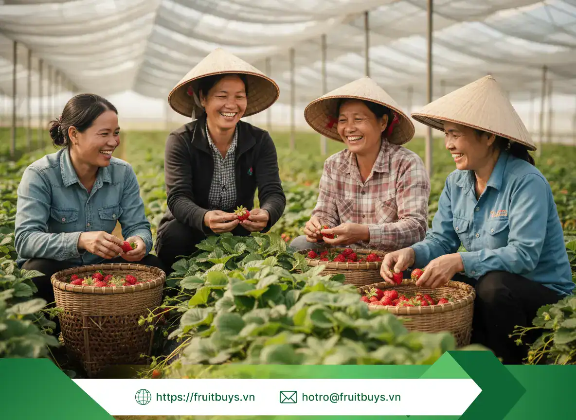 Hành Trình Dâu Sấy Thăng Hoa Việt Nam (3) FRUITBUYS VIETNAM