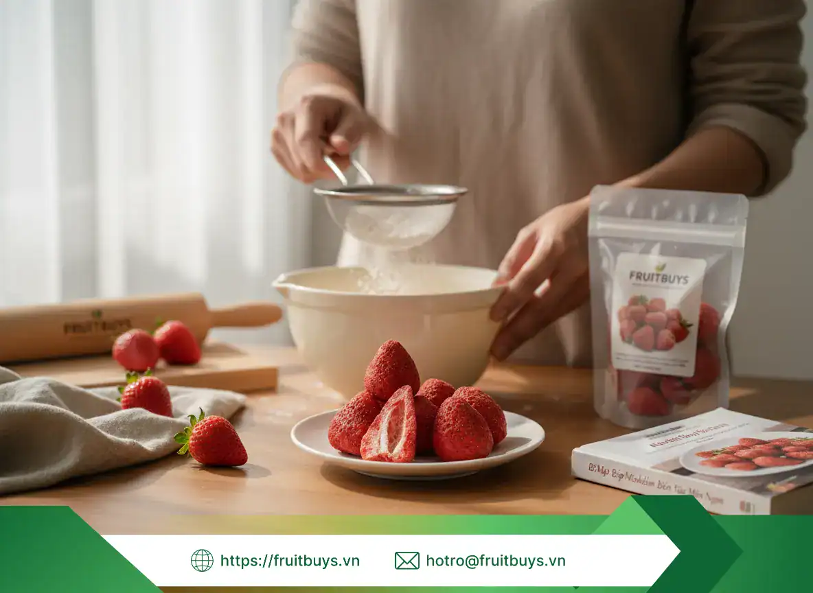 Món Ngon Từ Dâu Sấy Thăng Hoa (2) FRUITBUYS VIETNAM