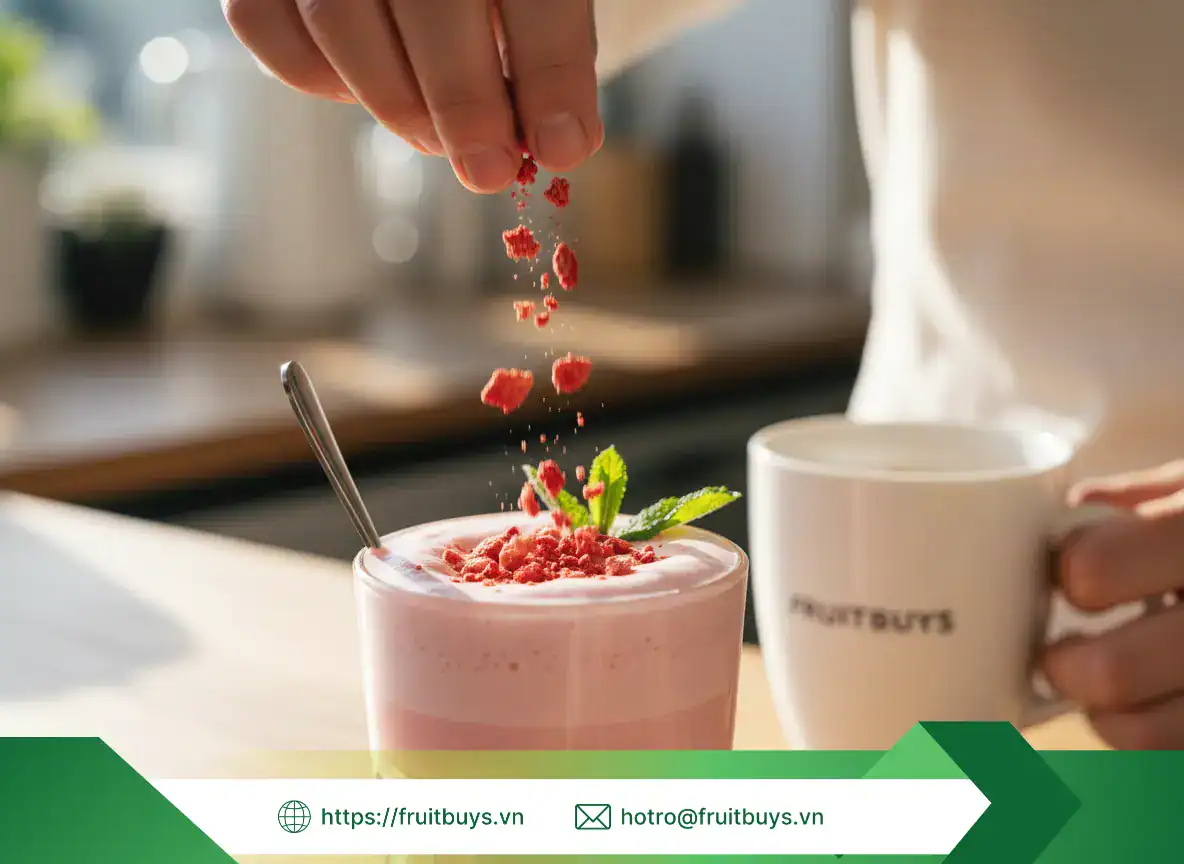 Món Ngon Từ Dâu Sấy Thăng Hoa (7) FRUITBUYS VIETNAM