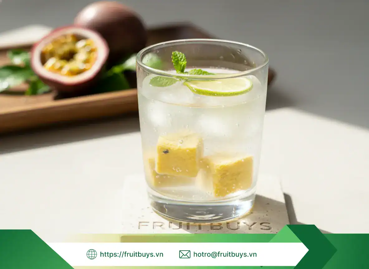 Viên Chanh Dây Sấy Thăng Hoa (Freeze Dried Passion Fruit Cubes) 251125 (17) FRUITBUYS VIETNAM