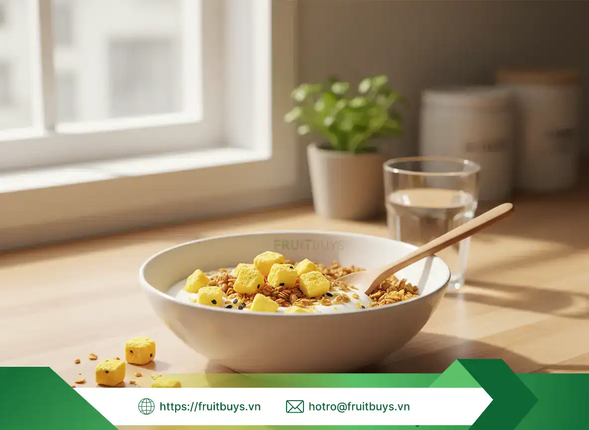 Viên Chanh Dây Sấy Thăng Hoa (Freeze Dried Passion Fruit Cubes) 251125 (7) FRUITBUYS VIETNAM