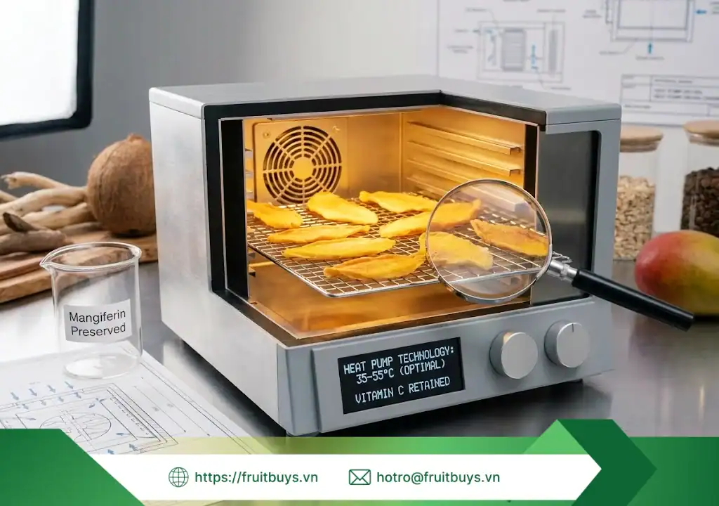 Giải Mã Khoa Học: Các Hợp Chất Sinh Học Trong Xoài Sấy Dẻo Không Đường & Lợi Ích Y Sinh 5 chất quý trong xoài sấy dẻo 251215 (6) fruitbuys vietnam