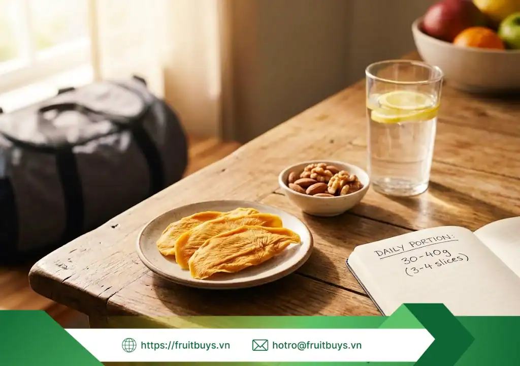 Giải Mã Khoa Học: Các Hợp Chất Sinh Học Trong Xoài Sấy Dẻo Không Đường & Lợi Ích Y Sinh 5 chất quý trong xoài sấy dẻo 251215 (8) fruitbuys vietnam