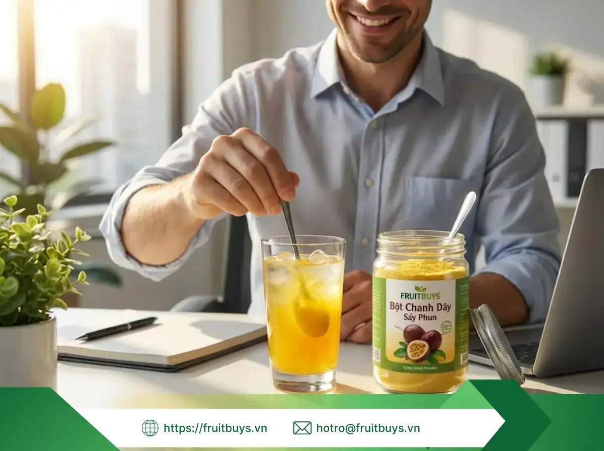 bột chanh dây sấy phun