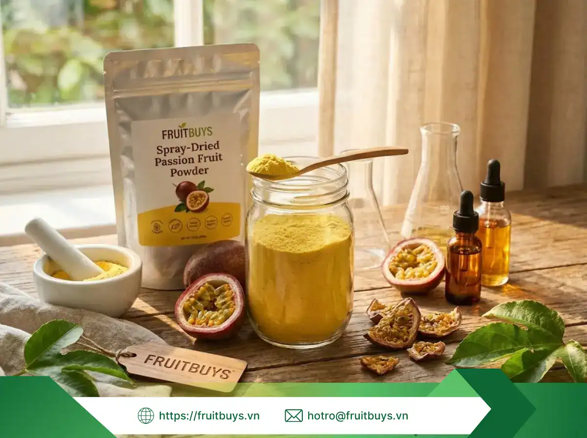 bột chanh dây sấy phun