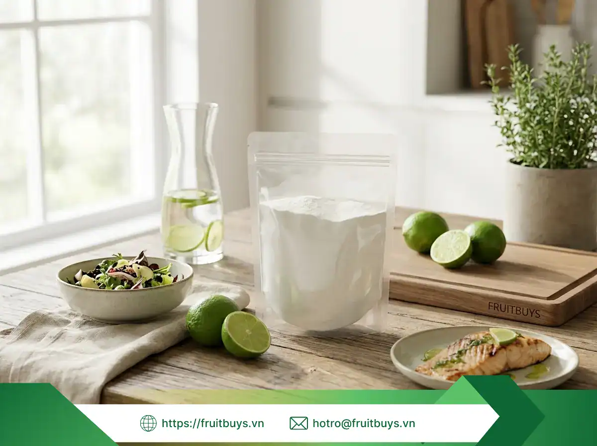 bột chanh sấy phun