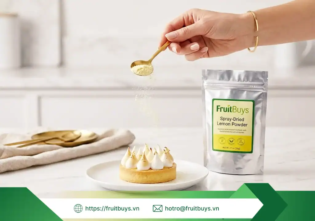 bột chanh vàng sấy phun