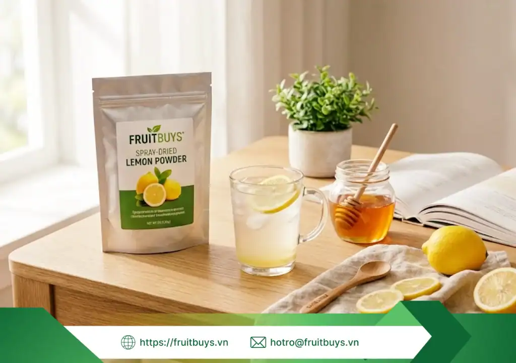bột chanh vàng sấy phun