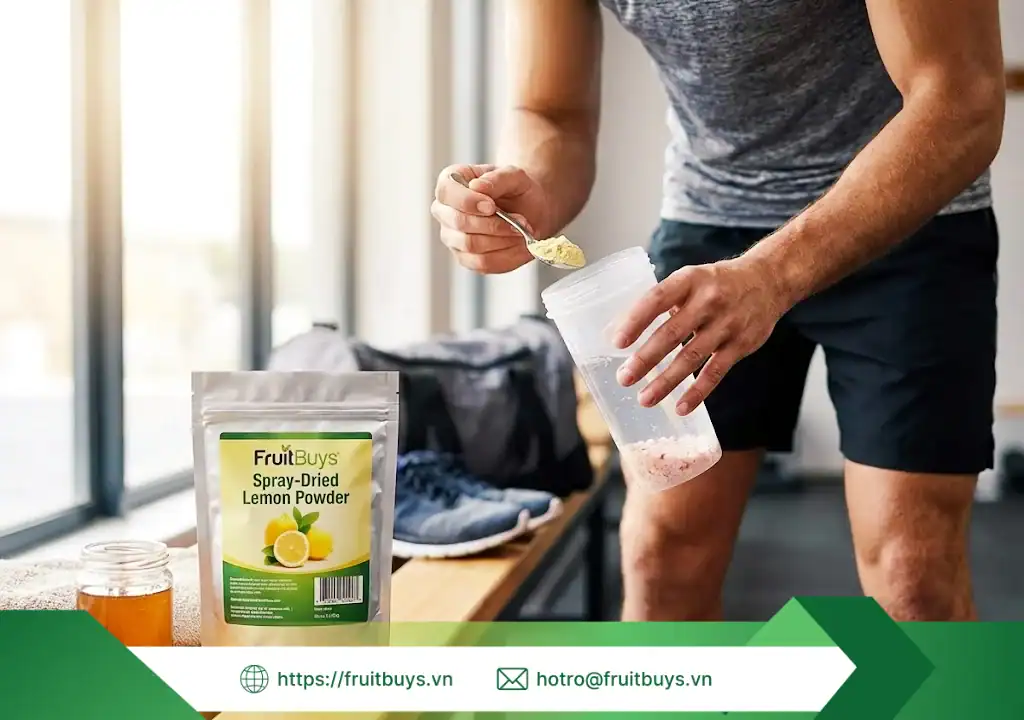 bột chanh vàng sấy phun