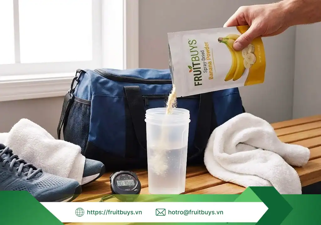 bột chuối sấy phun