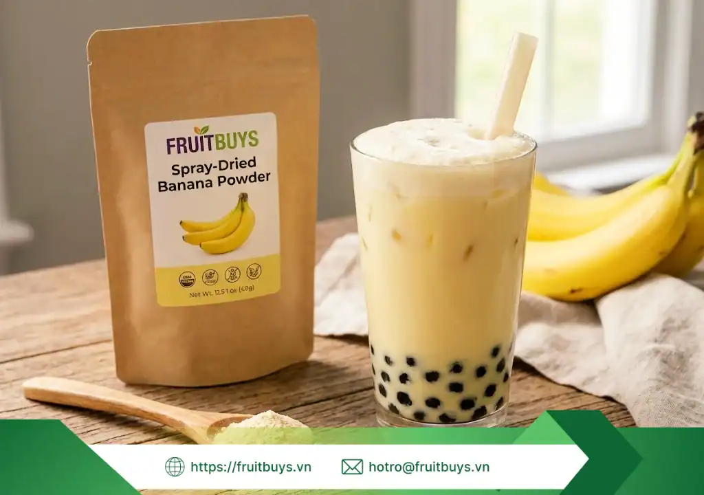bột chuối sấy phun