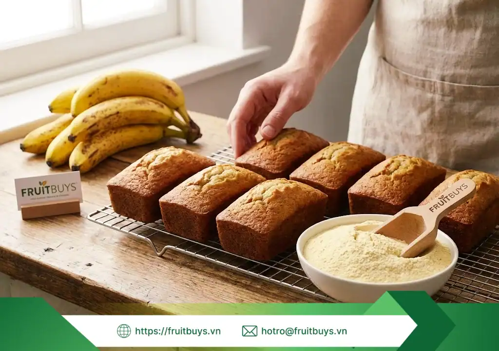 bột chuối sấy phun