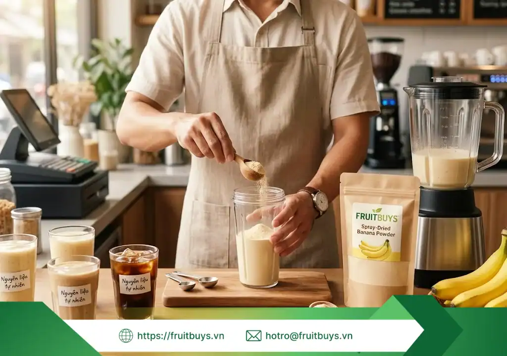 bột chuối sấy phun