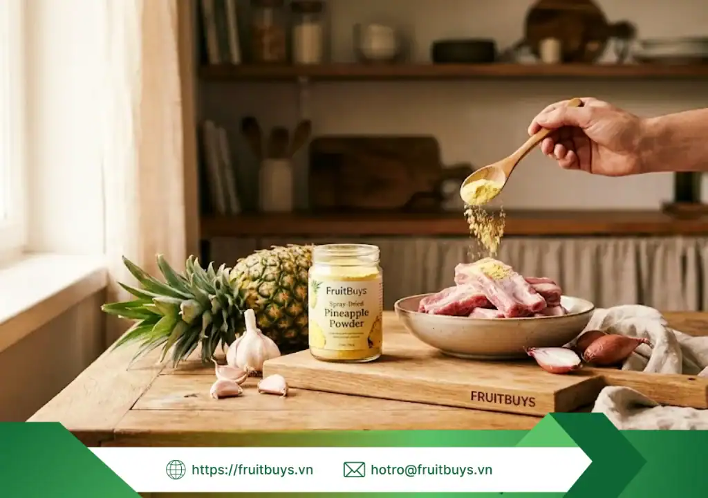 Bột Dứa Sấy Phun FruitBuys: "Mảnh Ghép" Hoàn Hảo Cho Ai? (Và Ai Nên Tránh?) bột dứa sấy phun phù hợp với ai 25126 (1) fruitbuys vietnam