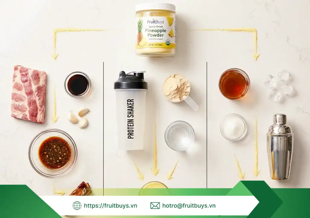 Bột Dứa Sấy Phun FruitBuys: "Mảnh Ghép" Hoàn Hảo Cho Ai? (Và Ai Nên Tránh?) bột dứa sấy phun phù hợp với ai 25126 (7) fruitbuys vietnam