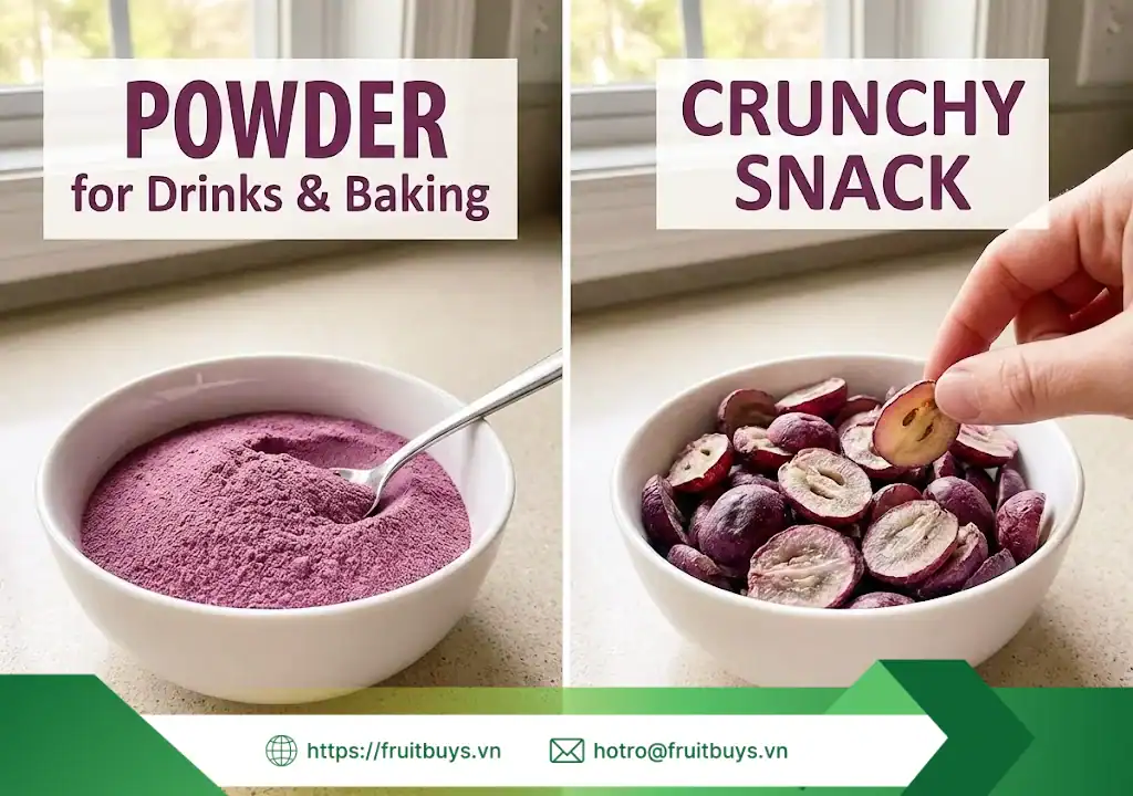 Bột Nho Đỏ Sấy Phun FruitBuys: "Chân Ái" Của Ai Và Ai Nên Tránh Xa? bột nho Đỏ sấy phun (spray dried red grape powder) (6) fruitbuys vietnam