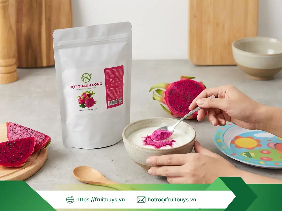 bột thanh long sấy phun