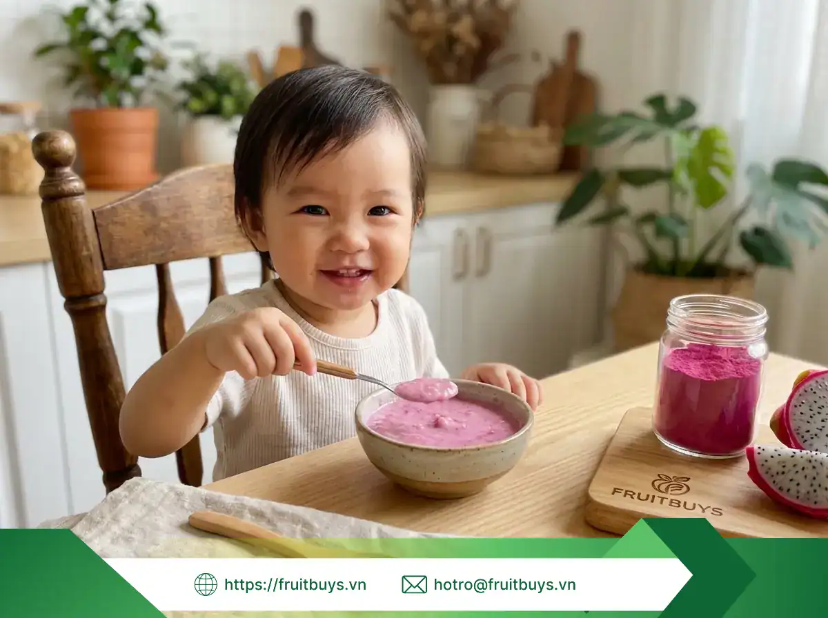 Bột Thanh Long Sấy Phun Phù Hợp Với Ai? Giải Pháp Màu Tự Nhiên & Tiết Kiệm bột thanh long sấy phun (8) fruitbuys vietnam