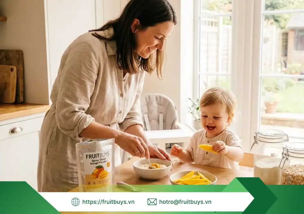 Bột Xoài Sấy Phun bột xoài sấy phun