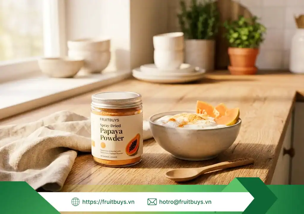 Bột Đu Đủ Sấy Phun FruitBuys: "Giải Pháp Vàng" Dành Riêng Cho 4 Nhóm Người Này bột đu đủ sấy phun phù hợp với ai 251228 (1) fruitbuys vietnam