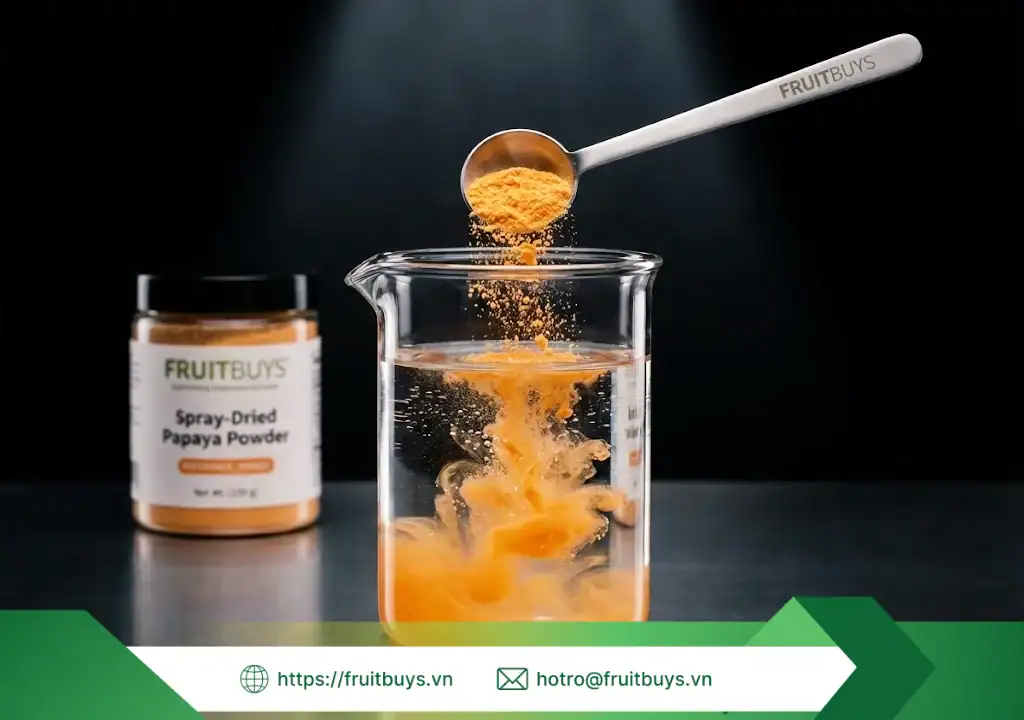 Bột Đu Đủ Sấy Phun FruitBuys: "Giải Pháp Vàng" Dành Riêng Cho 4 Nhóm Người Này bột đu đủ sấy phun phù hợp với ai 251228 (2) fruitbuys vietnam