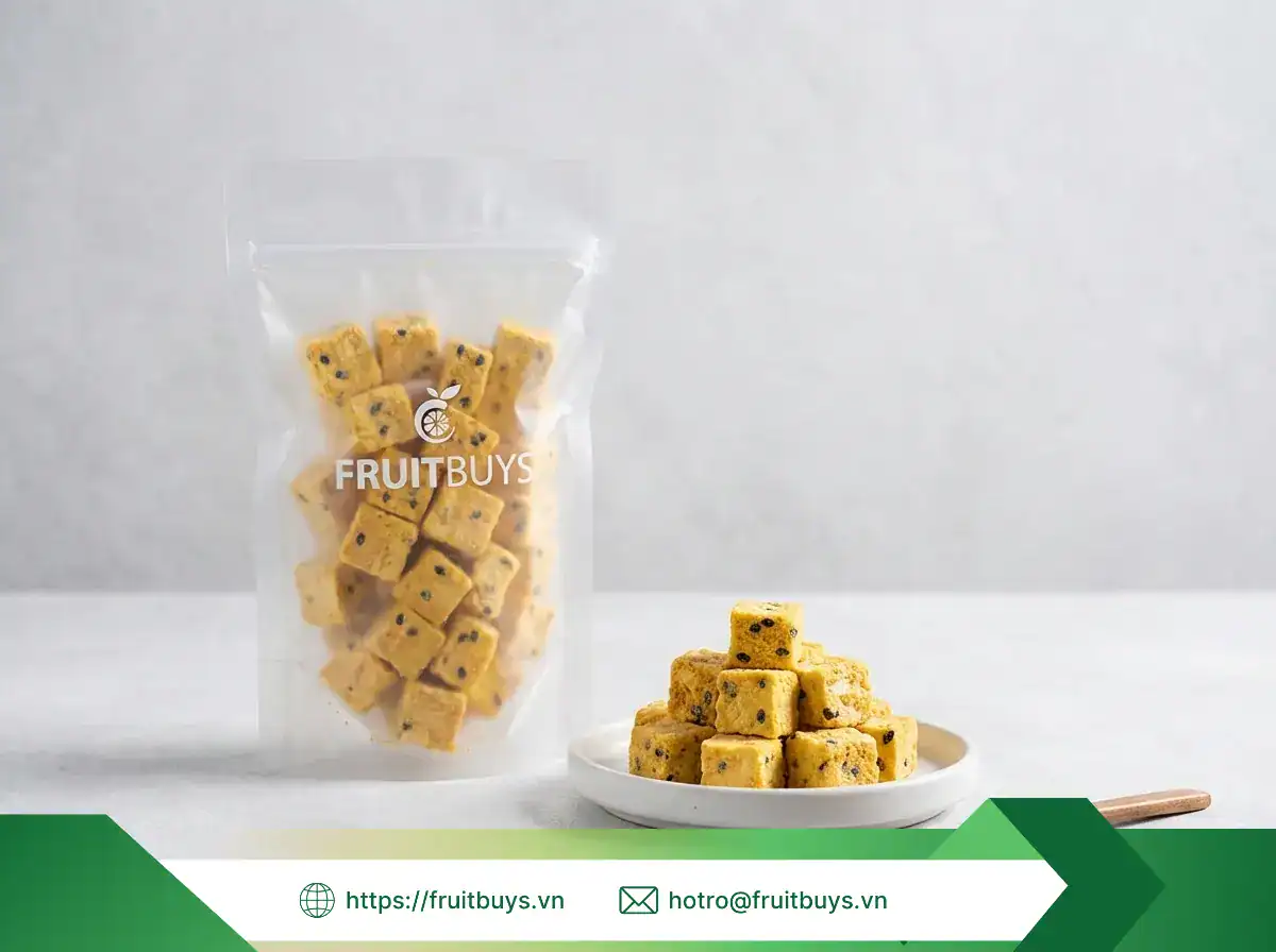 Bạn Đang Vứt Bỏ "Thần Dược" Đẹp Da Khi Ăn Chanh Dây? Bí Mật Nằm Ở Những Hạt Đen Giòn Rụm chanh dây sấy thăng hoa (9) fruitbuys vietnam