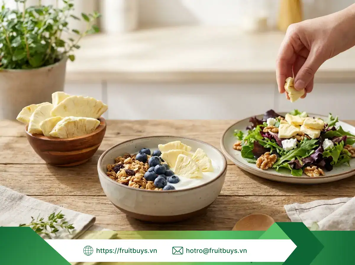 Dứa Sấy Thăng Hoa & Bí Mật Về 4 Hoạt Chất "Vàng" Giúp Bạn Khỏe Đẹp Mỗi Ngày dứa sấy thăng hoa (13) fruitbuys vietnam