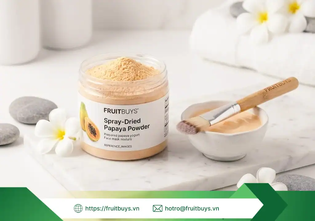 hướng dẫn sử dụng bảo quản bột đu đủ 251228 (3) fruitbuys vietnam