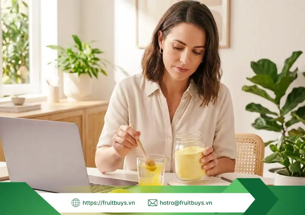 "Giải Phẫu" Bột Xoài Sấy Phun: 3 Hoạt Chất Vàng Làm Nên Sự Kỳ Diệu Cho Sức Khỏe lợi ích bột xoài sấy phun 251226 (5) fruitbuys vietnam