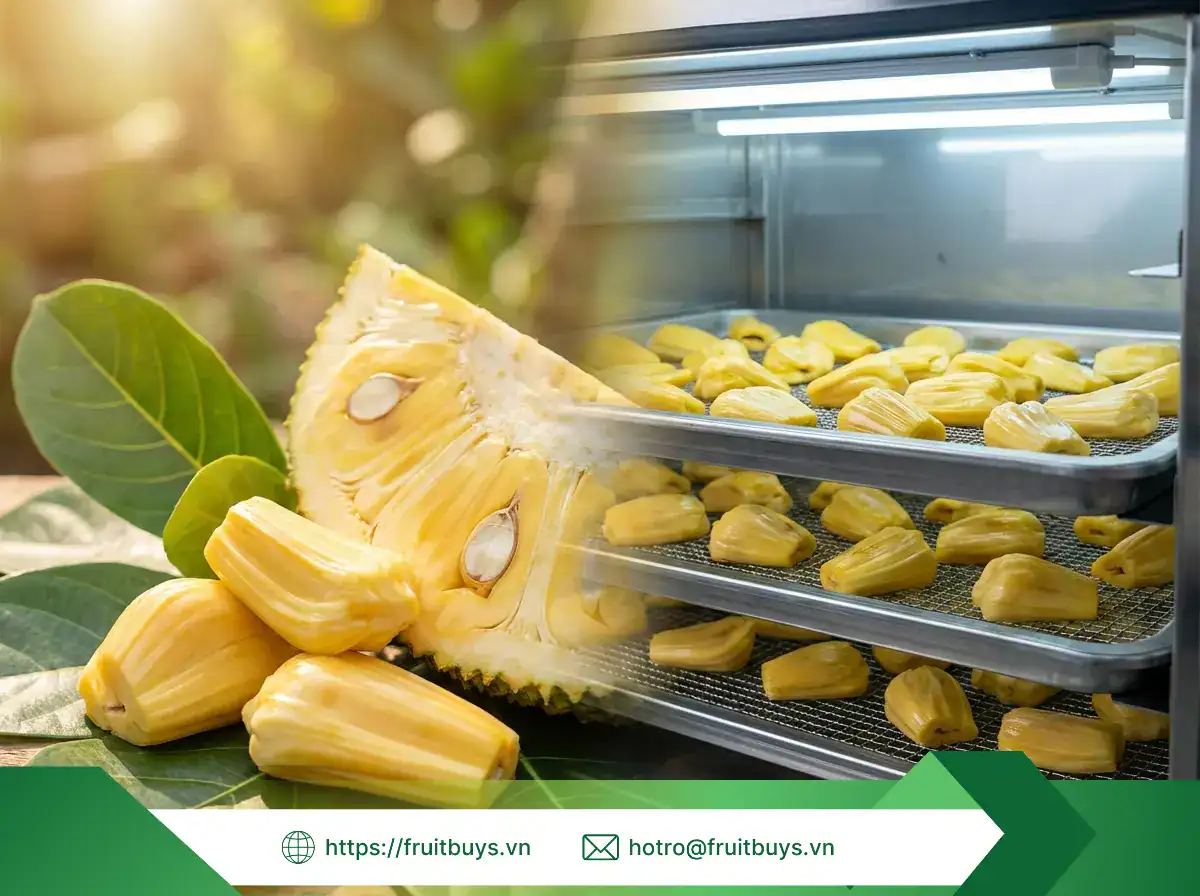 Quy Trình Sản Xuất Mít Sấy Dẻo Không Thêm Đường (Sấy Mộc) – Bí Mật Đằng Sau Vị Ngọt Tự Nhiên Mít Sấy Dẻo Không Thêm Đường (Sấy Mộc) (13) FRUITBUYS VIETNAM