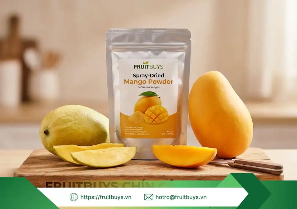 Bí Mật Đằng Sau Vị Ngọt: Hành Trình Từ Vùng Đất "Vương Quốc Xoài" Cao Lãnh nguồn gốc bột xoài sấy phun 251226 (5) fruitbuys vietnam