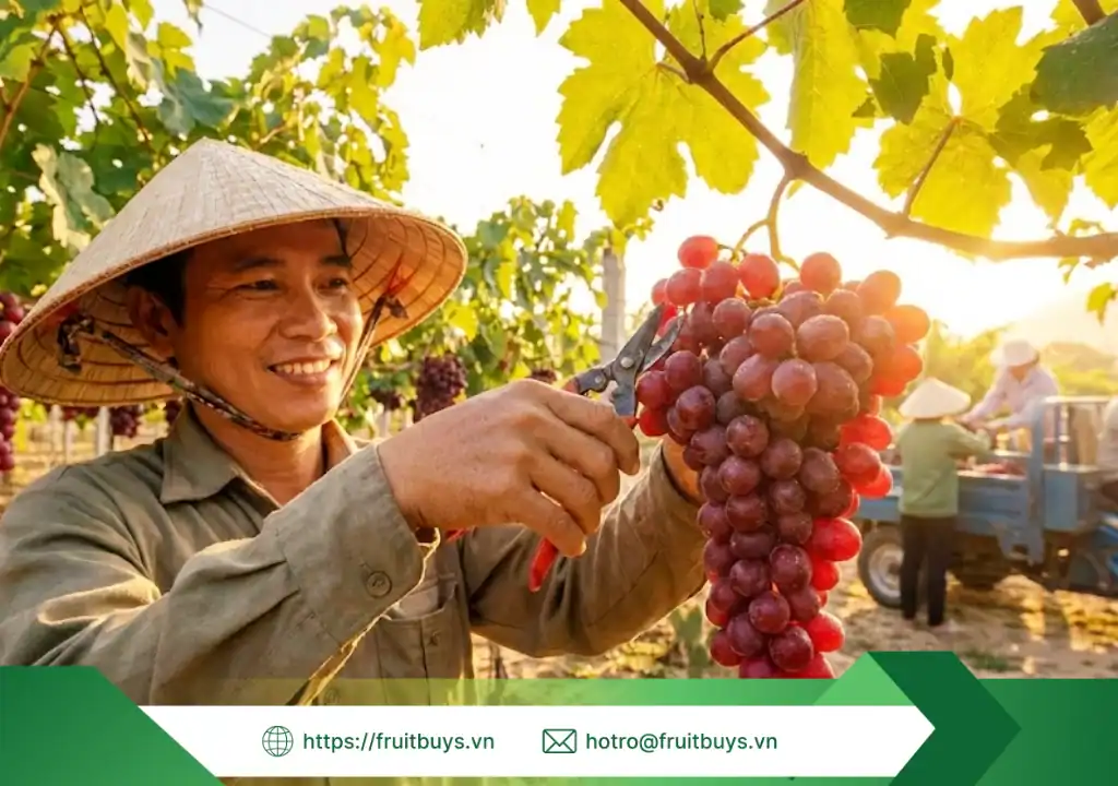 Bột Nho Đỏ FruitBuys: Vị Ngọt Của Nắng Gió, Màu Đỏ Của Đam Mê nguồn gốc bột nho đỏ 251230 (4) fruitbuys vietnam