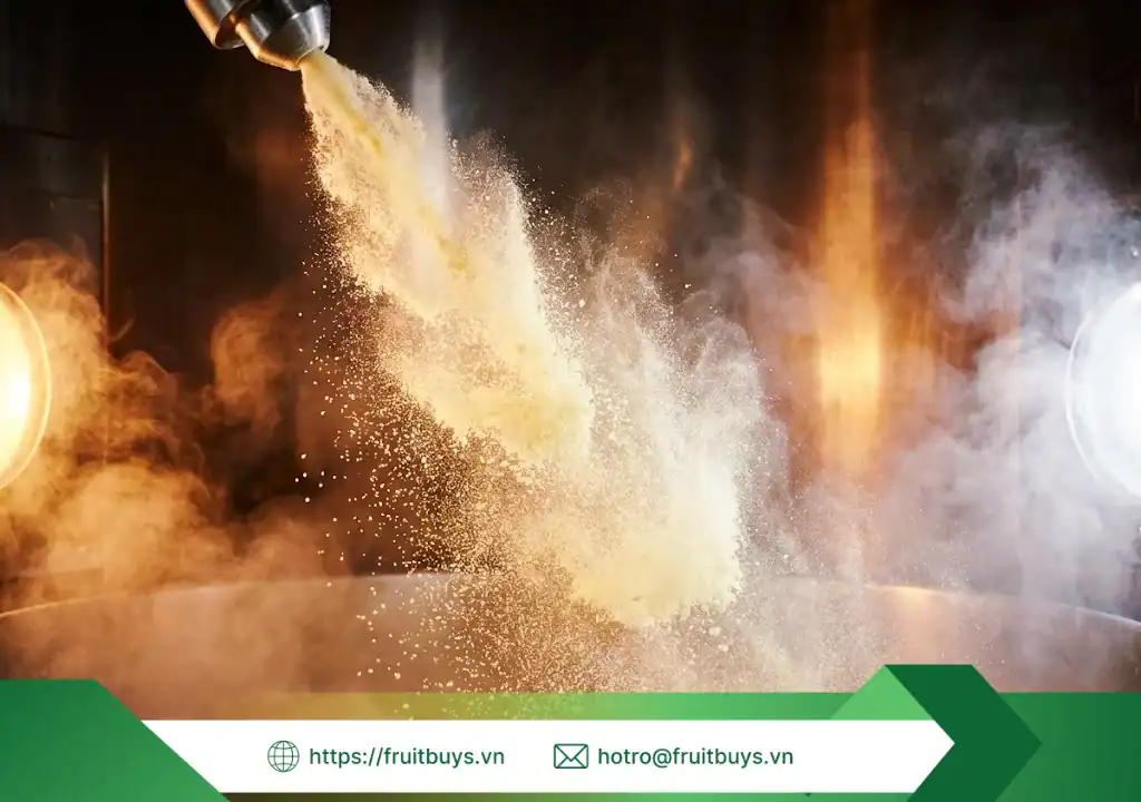 quy trình sản xuất bột chanh vàng sấy phun 251225 (2) fruitbuys vietnam