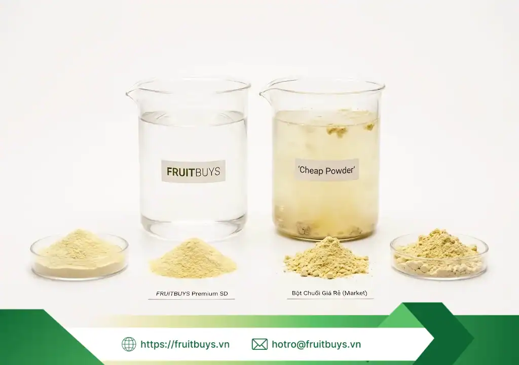 Quy Trình Sản Xuất Bột Chuối Sấy Phun: Giải Mã "Hộp Đen" Công Nghệ & Sự Thật Về Độ Tan quy trình sản xuất bột chuối sấy phun 251230 (4) fruitbuys vietnam