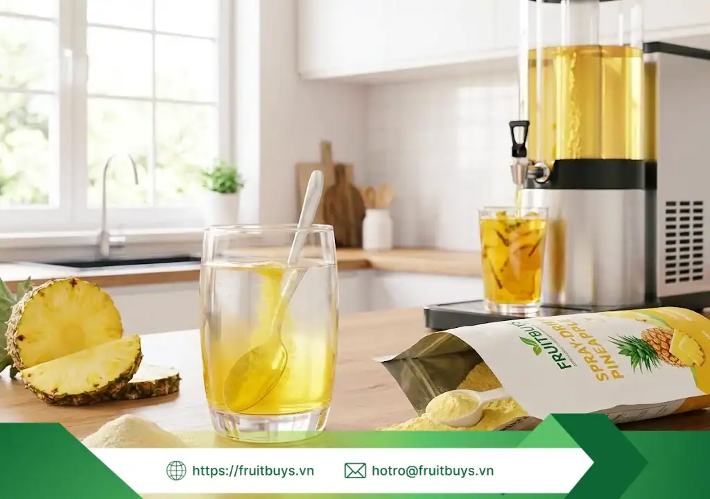 quy trình sản xuất bột dứa sấy phun 251226 (5) fruitbuys vietnam