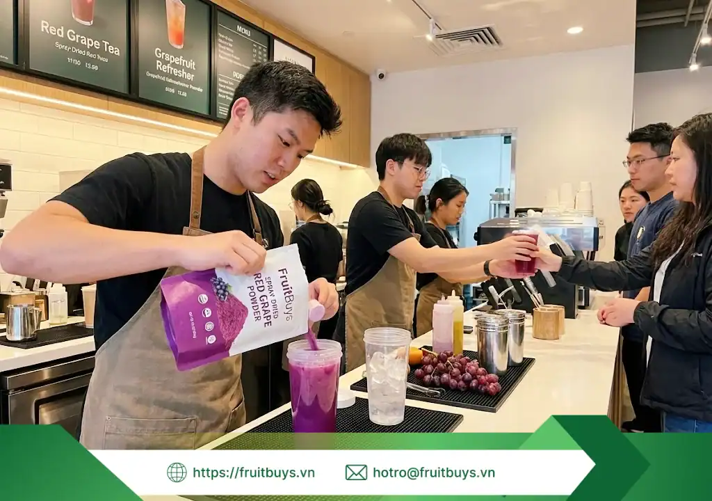 quy trình sản xuất bột nho Đỏ sấy phun 251230 (11) fruitbuys vietnam