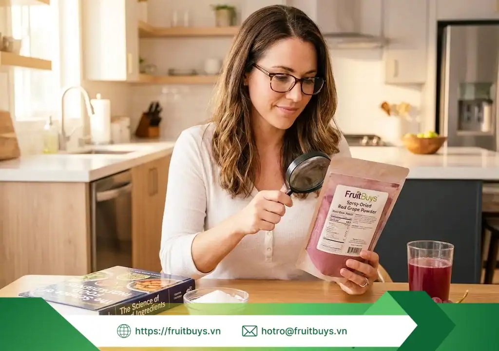 quy trình sản xuất bột nho Đỏ sấy phun 251230 (12) fruitbuys vietnam