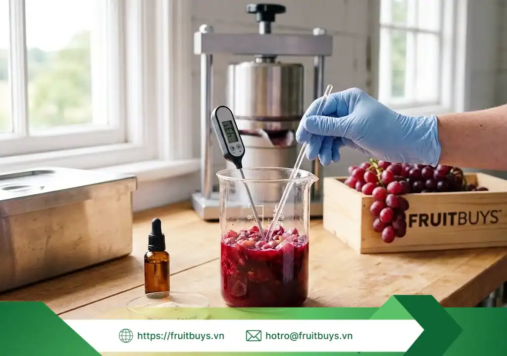 quy trình sản xuất bột nho Đỏ sấy phun 251230 (5) fruitbuys vietnam