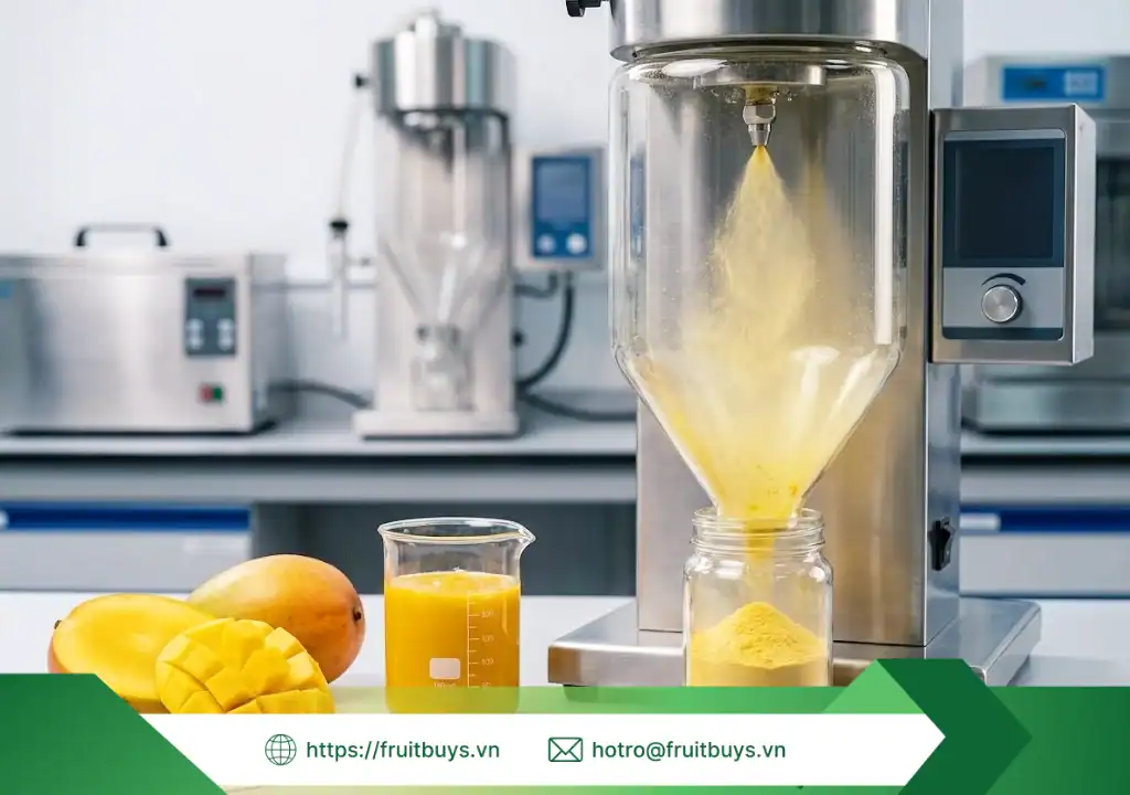 quy trình sản xuất bột xoài sấy phun 251226 (2) fruitbuys vietnam