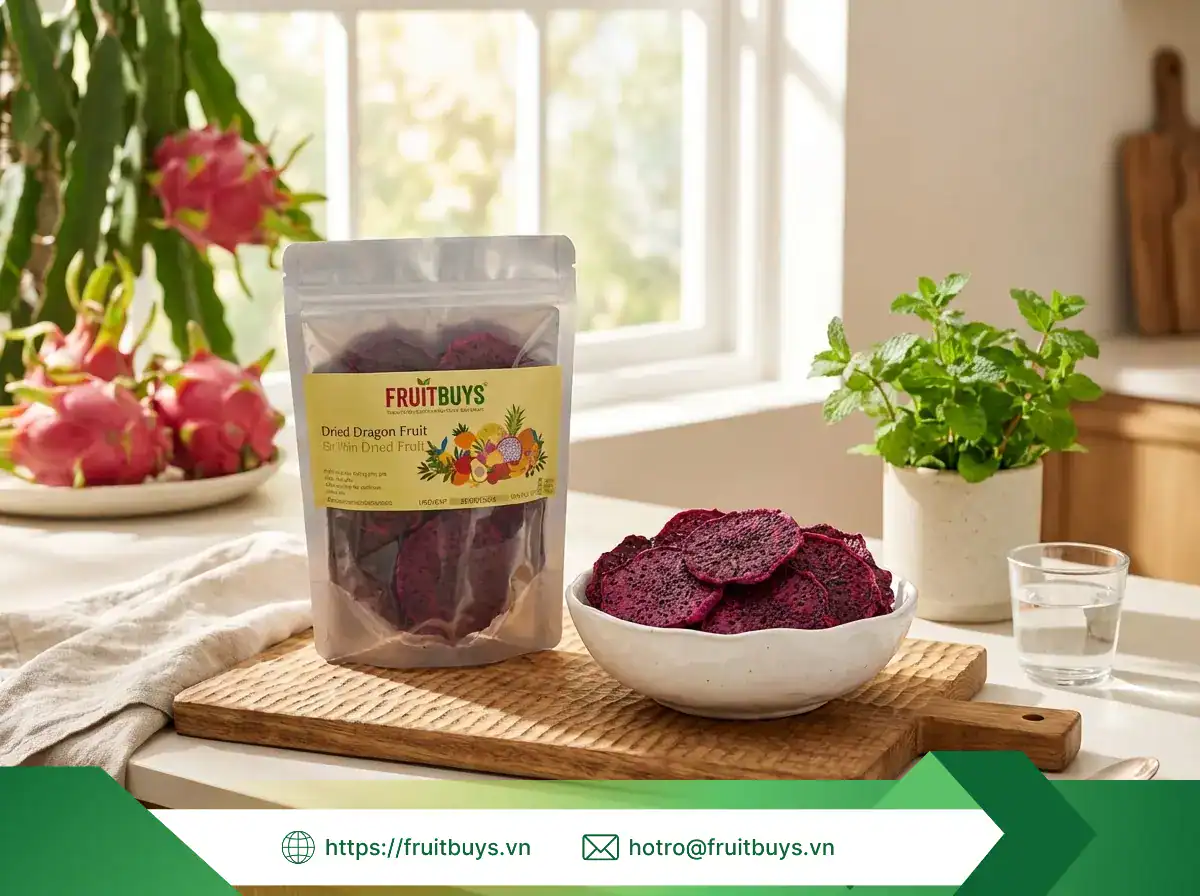 Thanh Long Sấy Dẻo Không Đường (Sấy Mộc) (109) FRUITBUYS VIETNAM