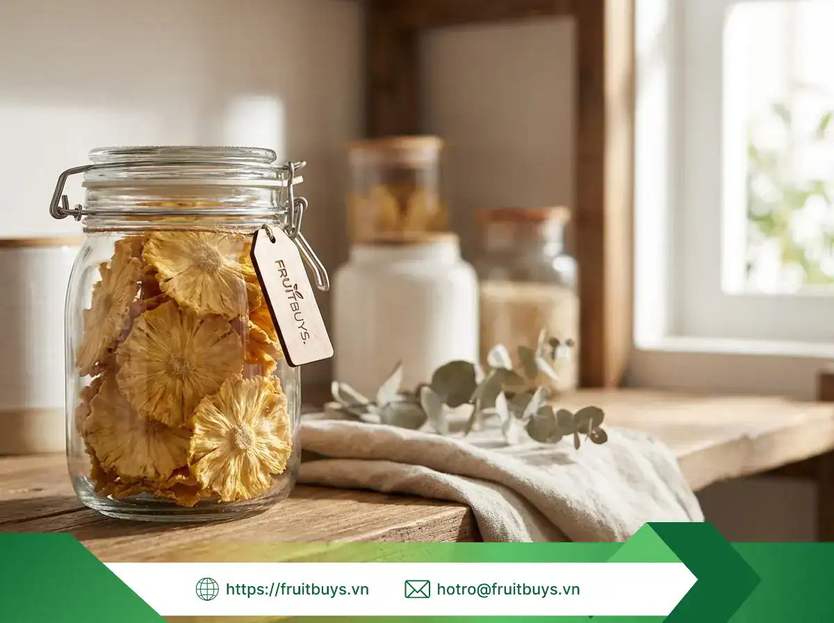 thơm sấy dẻo không Đường (92) fruitbuys vietnam