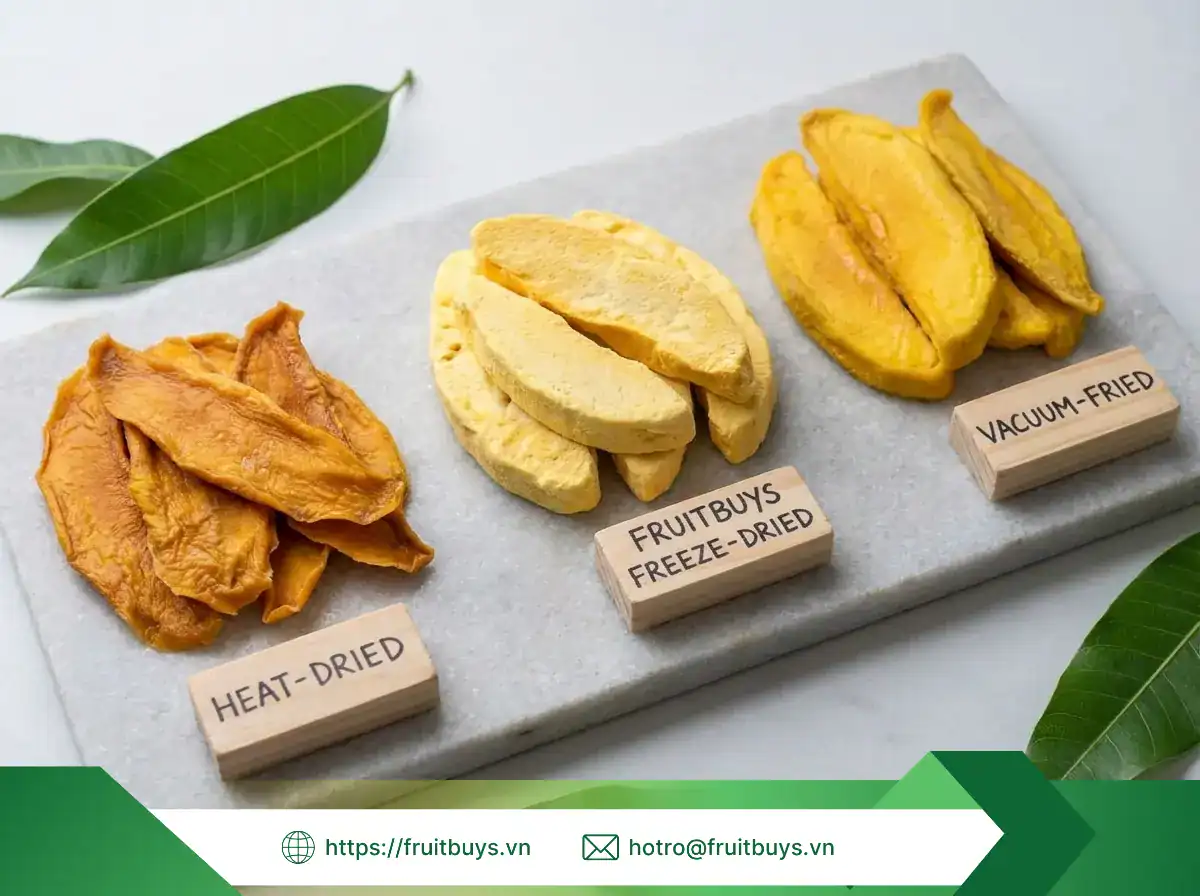 Khám Phá Quy Trình Sản Xuất Xoài Sấy Thăng Hoa: Hành Trình 24 Giờ Biến Xoài Tươi Thành "Snack Phi Hành Gia" xoài sấy thăng hoa fruitbuys vietnam (32)