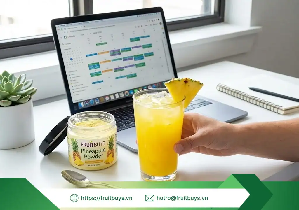 Bột Dứa Sấy Thăng Hoa Phù Hợp Với Ai? – Check Ngay Để Không Bỏ Lỡ "Vũ Khí" Sức Khỏe bột dứa sấy thăng hoa phù hợp với ai 260108 (5) fruitbuys vietnam