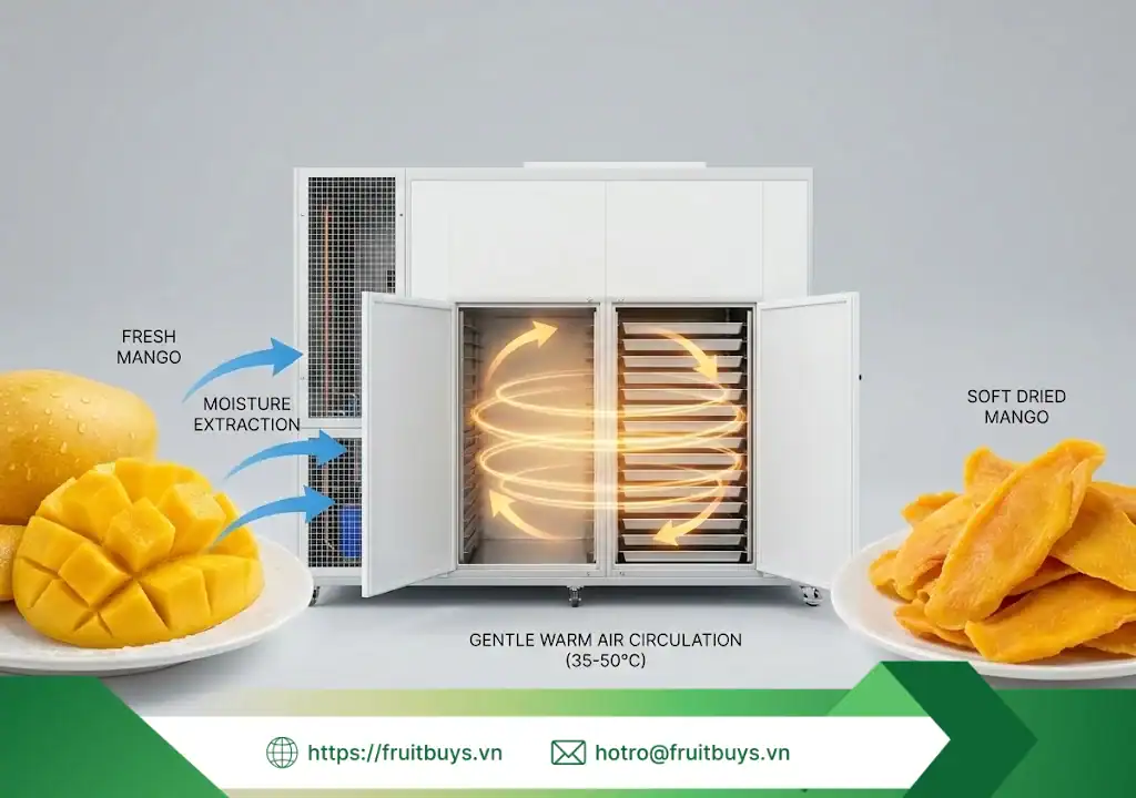 công nghệ sấy bơm nhiệt (sấy lạnh) là gì (6) fruitbuys vietnam