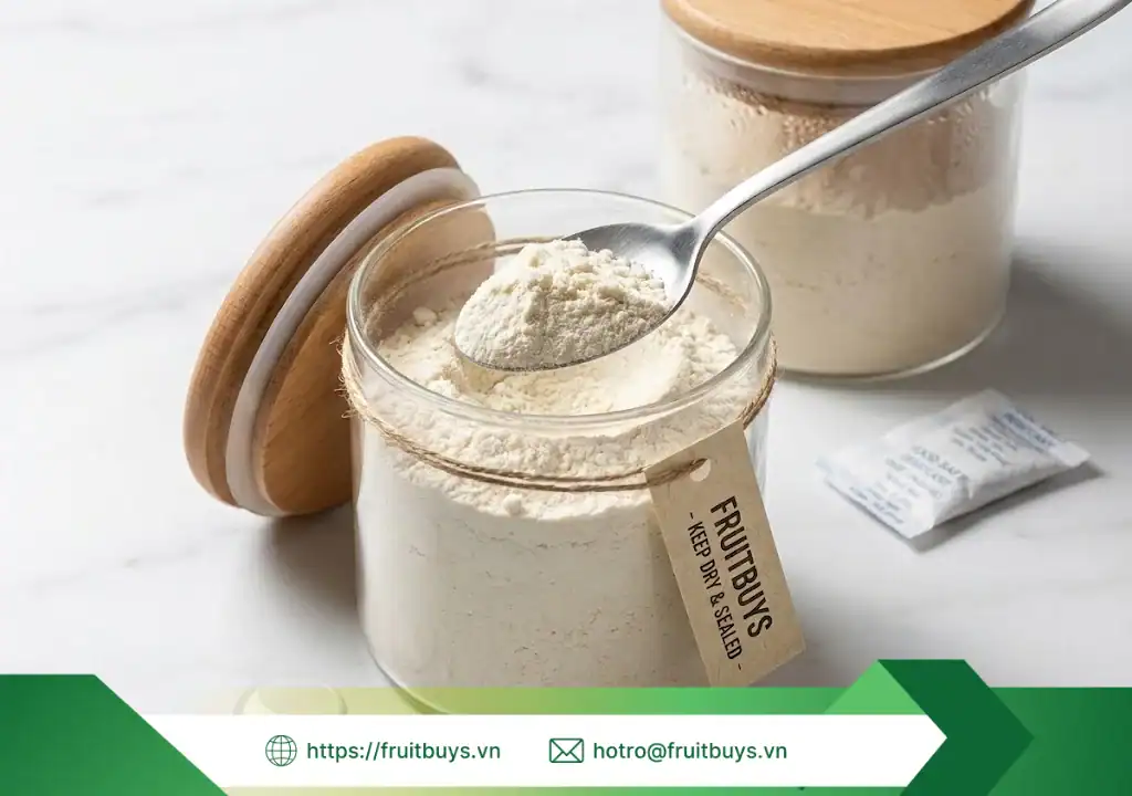hướng dẫn sử dụng bảo quản bột chuối sấy thăng hoa 260112 (4) fruitbuys vietnam