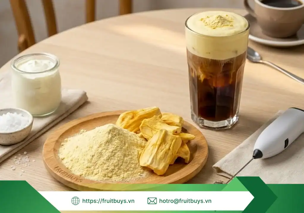 Biến Gian Bếp Thành Quầy Bar Nhiệt Đới Với Bột Mít Sấy Thăng Hoa & Bí Quyết "Giữ Mãi Tuổi Thanh Xuân" Cho Bột hướng dẫn sử dụng bảo quản bột mít sấy thăng hoa 260113 (2) fruitbuys vietnam