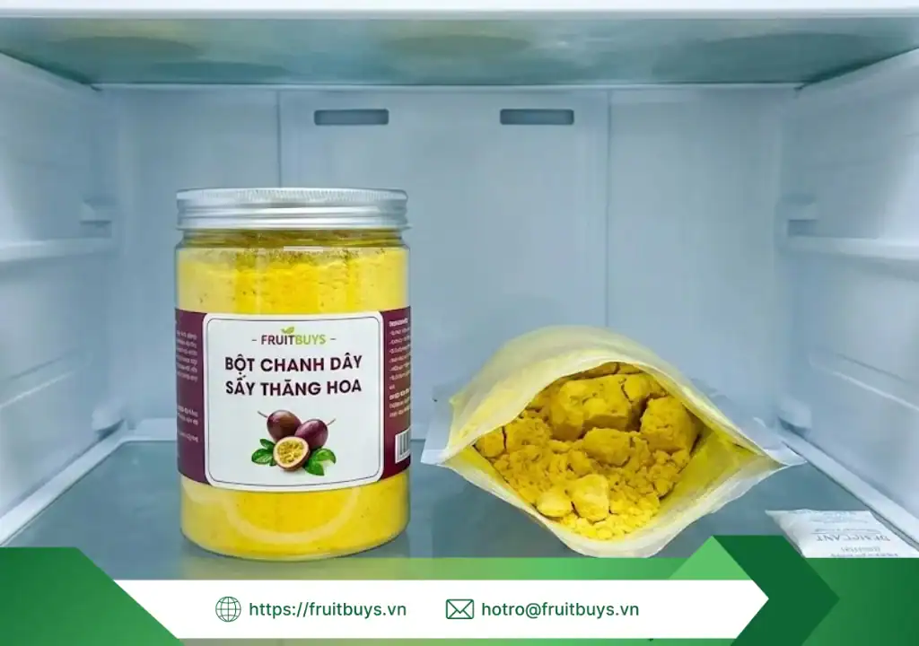 5 Công Thức "Thần Thánh" Từ Bột Chanh Dây Sấy Thăng Hoa & Bí Kíp Giữ Bột Luôn Tươi Mới huong dan su dung bao quan bột chanh dây sấy thăng hoa 260108 (5) fruitbuys vietnam